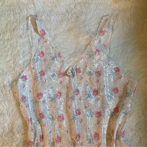 Vintage floral two piece set